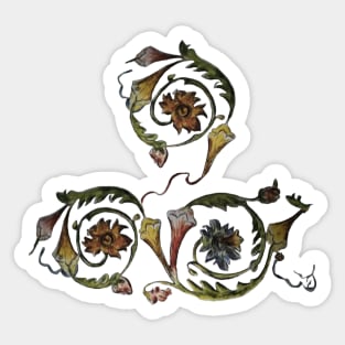 Floral Artwork Sticker